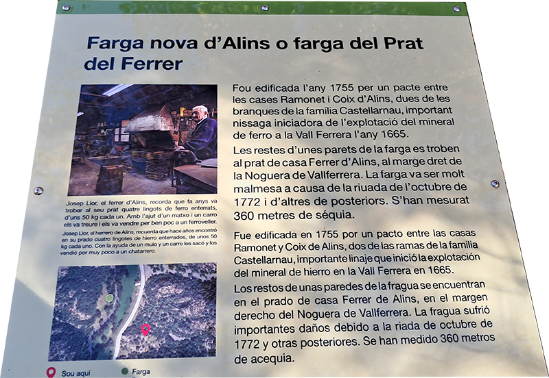 Farga nova d'Alins o farga del Prat del Ferrer Farga nova d'Alins o farga del Prat del Ferrer